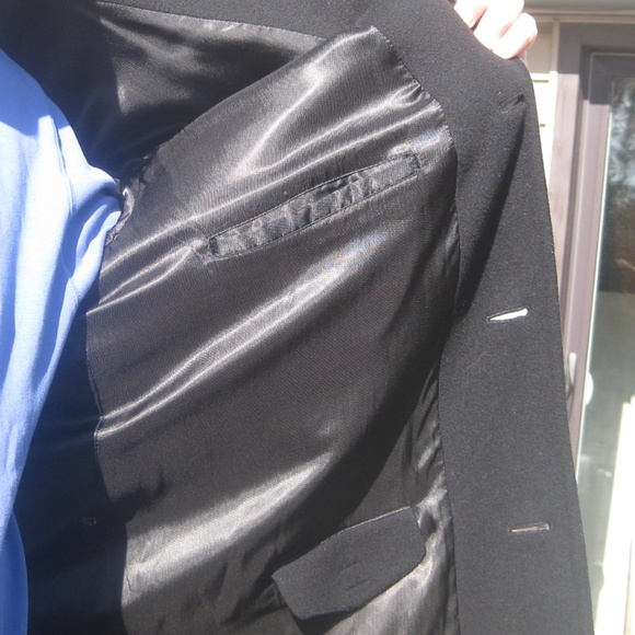 BELK/Parisian Classic Overcoat (44 Long) Black - Picture 5 of 15